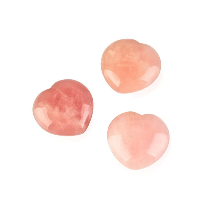 Rose Quartz Heart-Shaped Love Crystals - Love & Romance